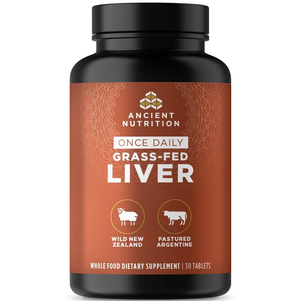 Ancient Nutrition Grass-Fed Liver Once Daily 30 Tabs