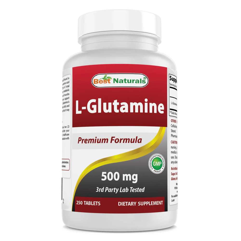 Best Naturals L-Glutamine 500 mg 250 Tablets