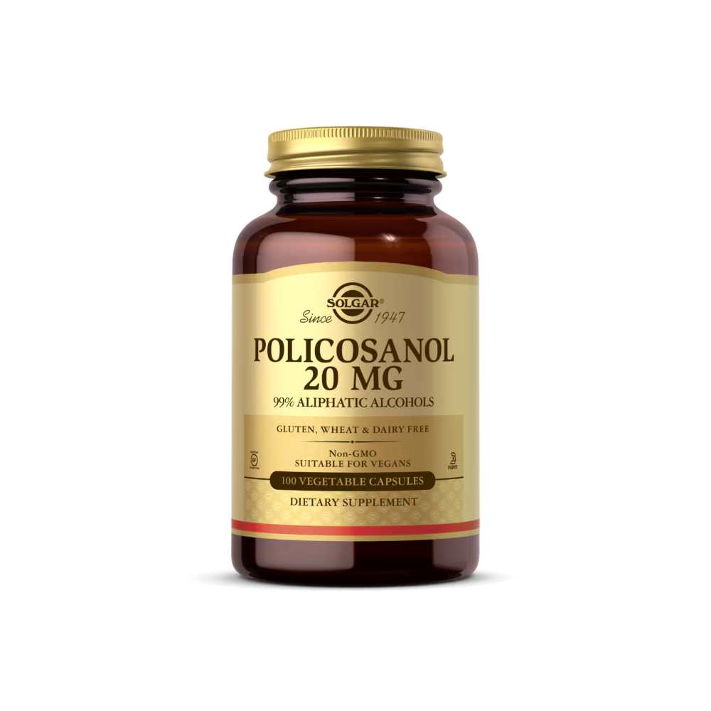 Solgar Policosanol 20 Mg 100 Vegetable Capsules