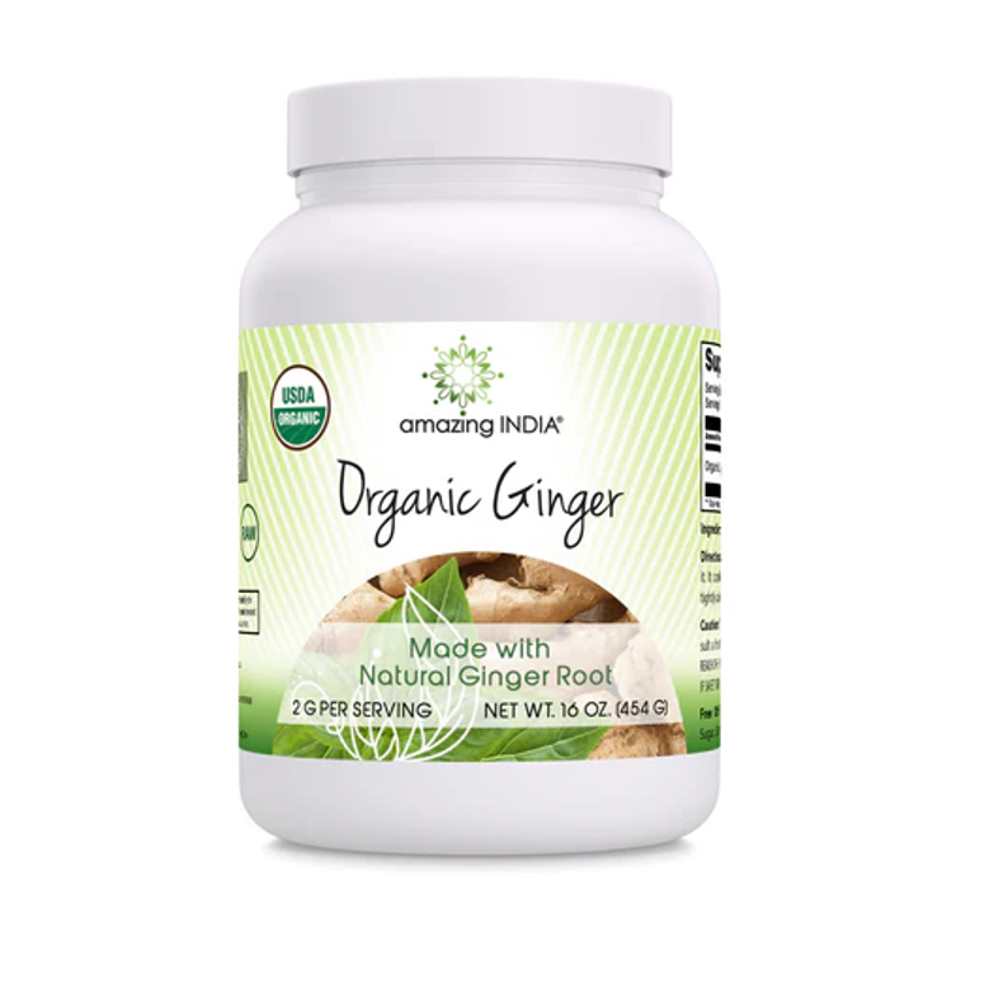 Amazing an Nutrition Amazing India Ginger USDA Organic 16 Oz Powder