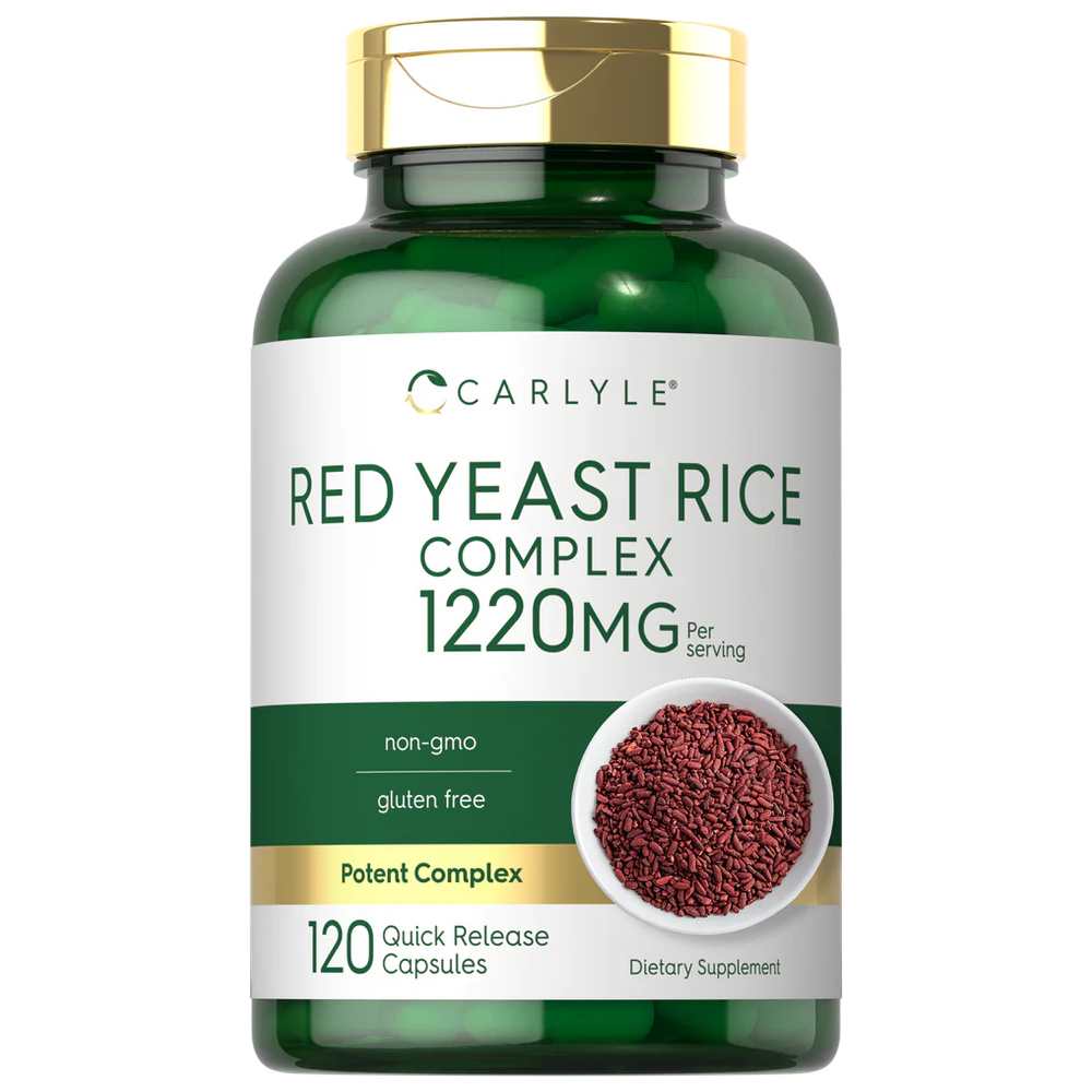 Carlyle Nutritionals Red Yeast Rice with Policosanol 1220mg per serving | 120 Capsules