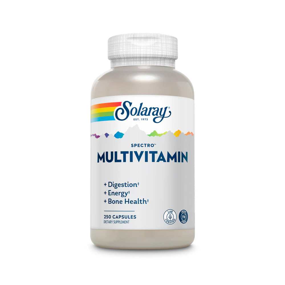 Solaray Spectro Multivitamin, Iron-Free 250 Caps