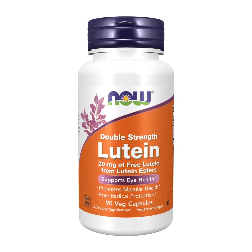 Now Foods Double Strength Lutein 20mg – Eye & Macular Health Support – 90 Veg Capsules