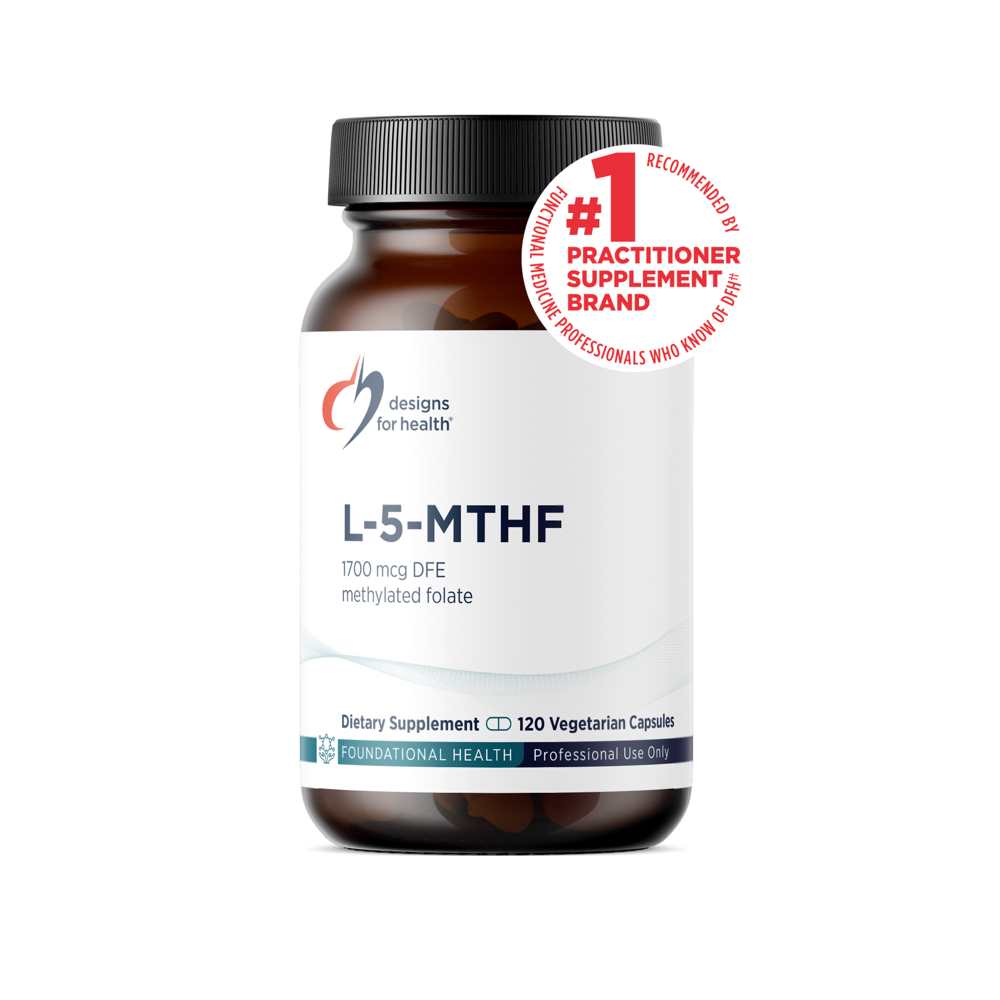 Designs for Health L-5-Mthf 1,700 Mcg Dfe (1 Mg) 120 Caps