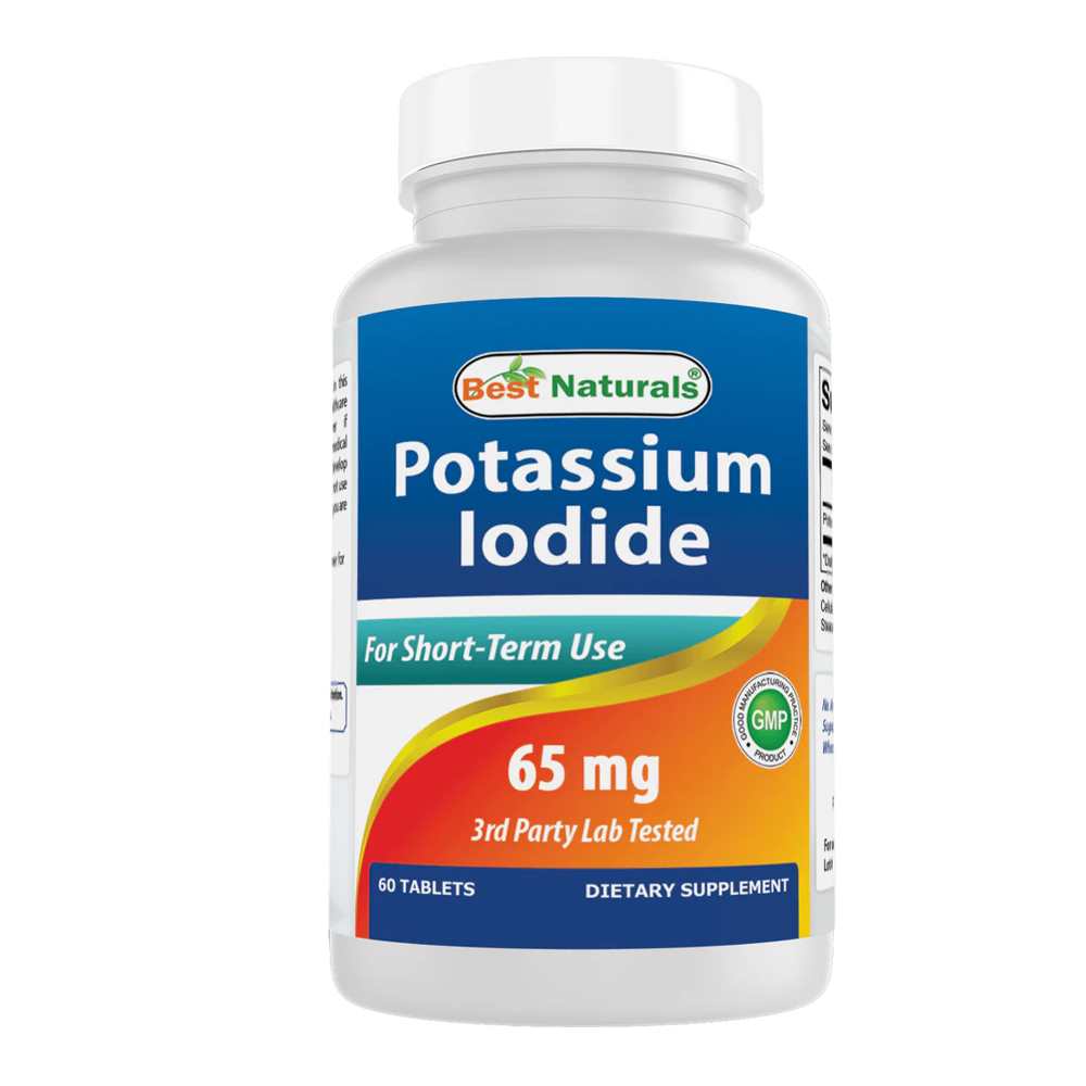 Best Naturals Potassium Iodide 65 mg- Dietary Supplement, 60 Tablets