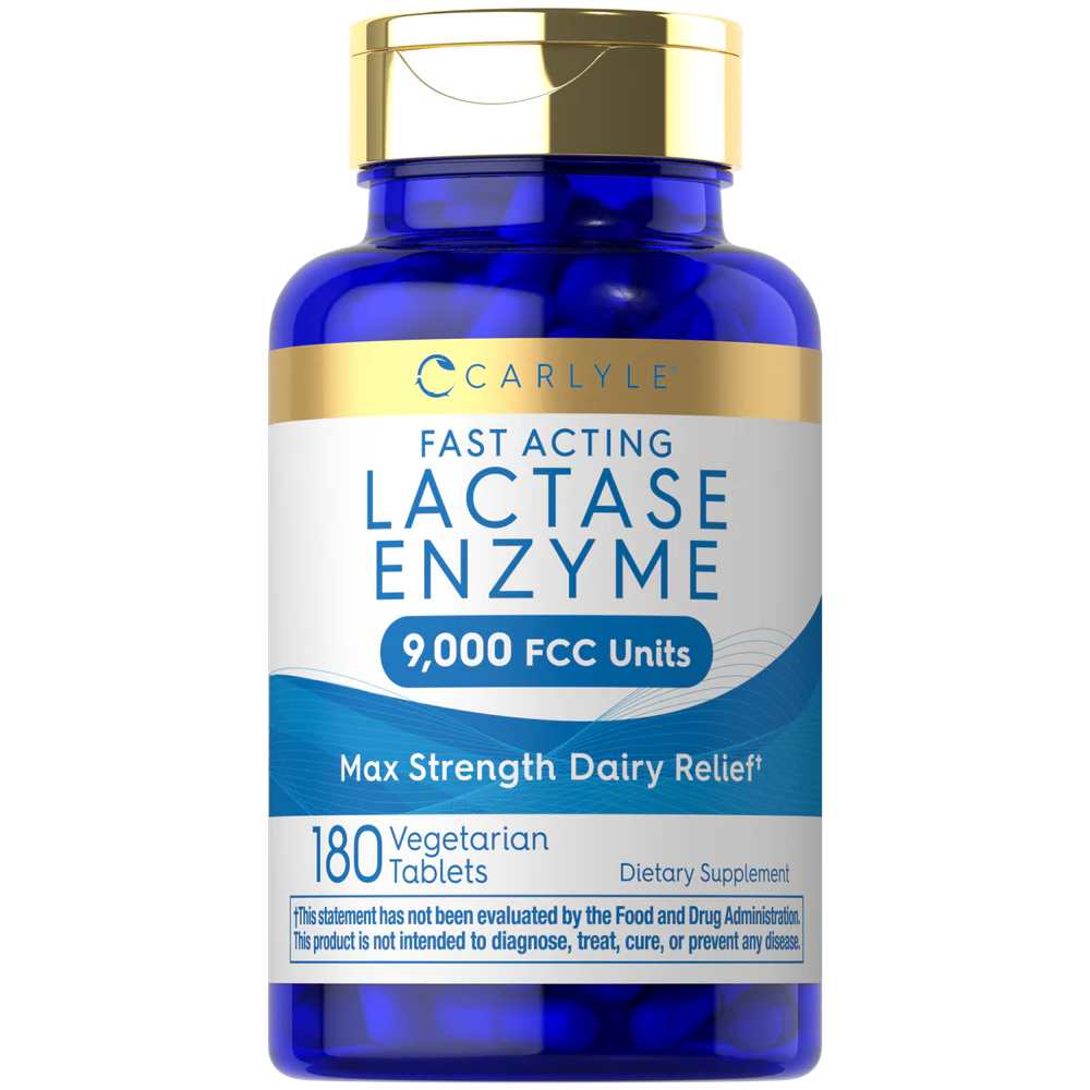 Carlyle Nutritionals Lactase Enzyme 9000 FCC | 180 Tablets