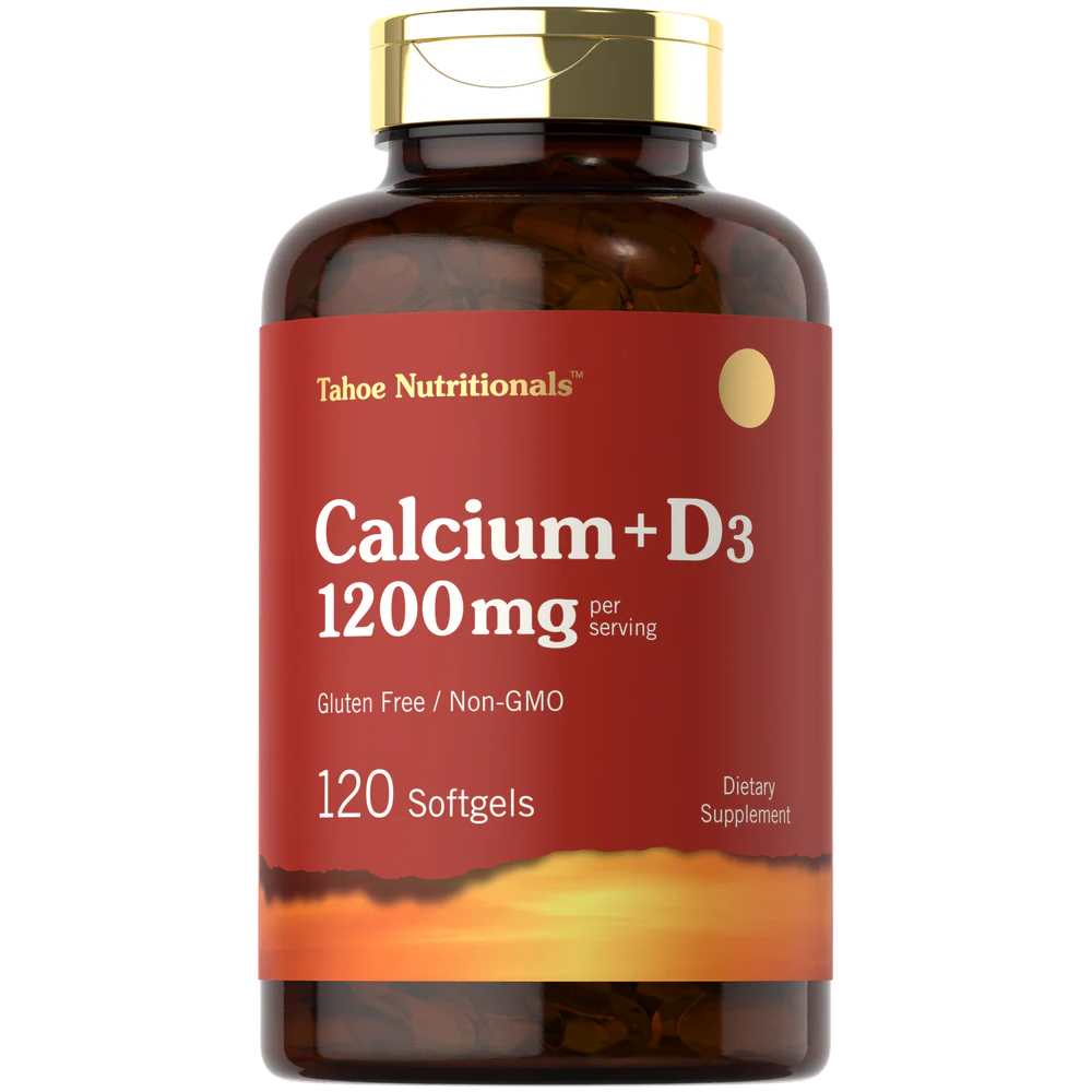 Tahoe Nutritionals Calcium with Vitamin D-3 | 120 Softgels
