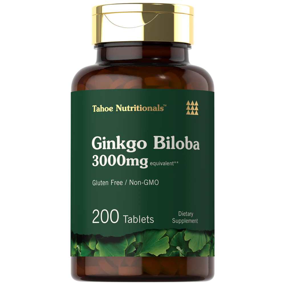 Tahoe Nutritionals Ginkgo Biloba 3000mg | 200 Tablets