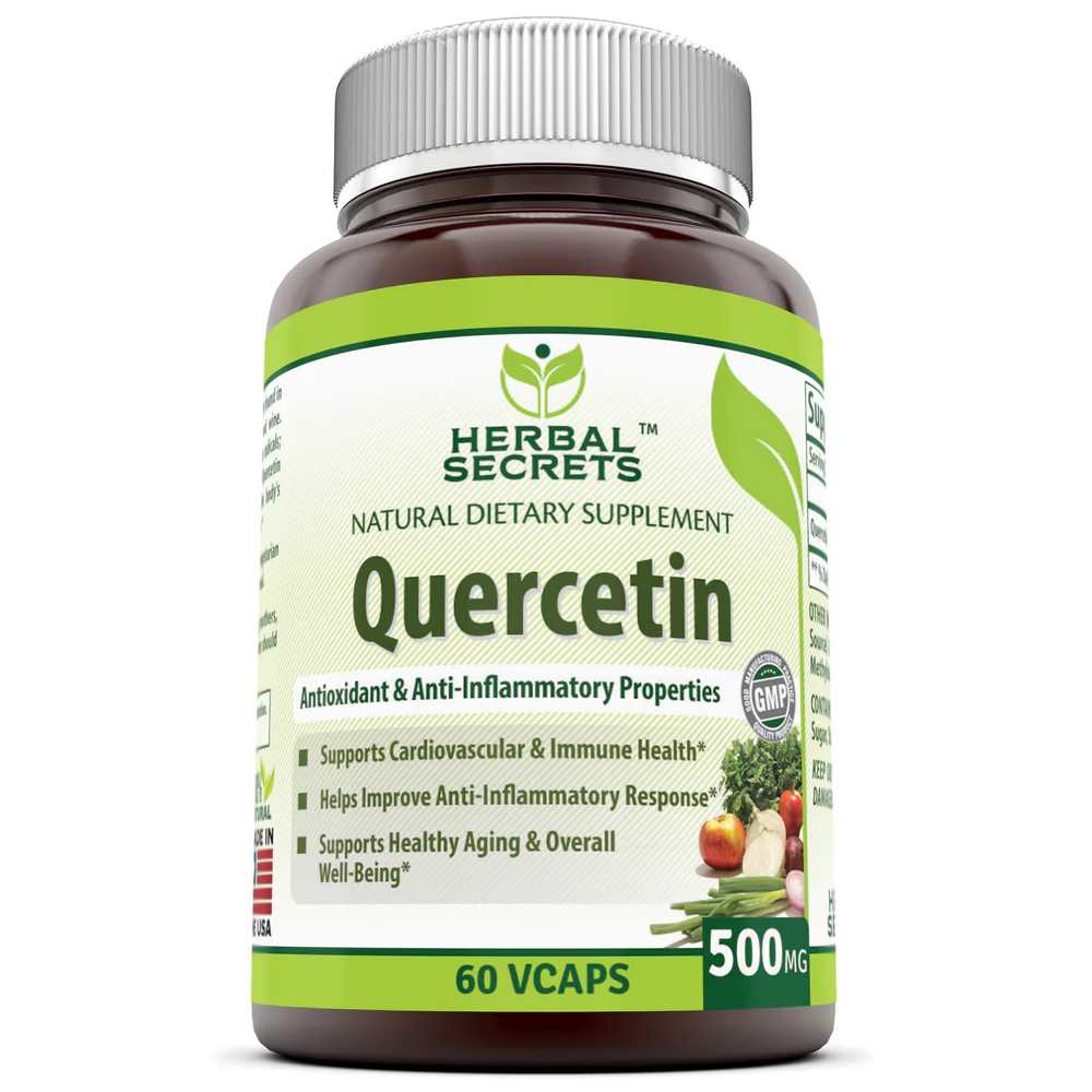 Herbal Secrets Quercetin 500 Mg 60 Veggie Capsules