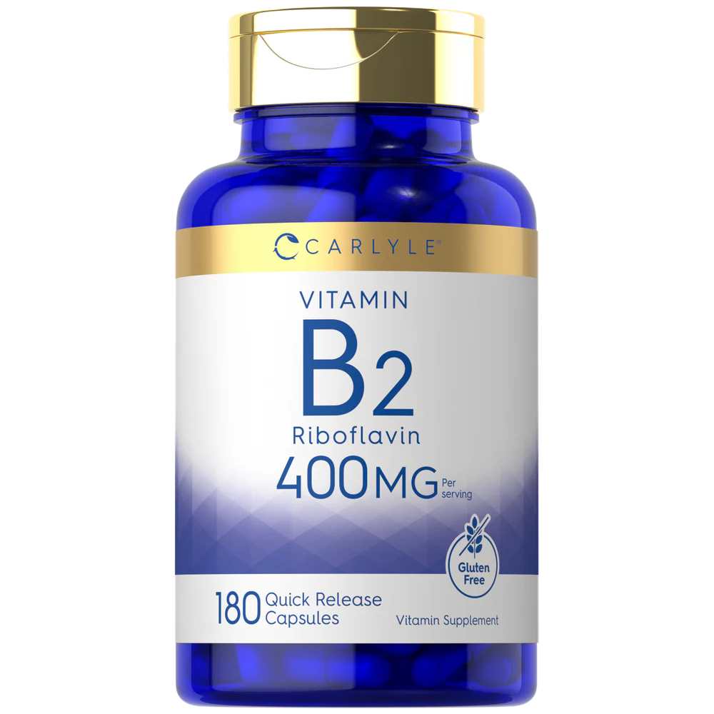 Carlyle Nutritionals Vitamin B-2 400mg per serving | 180 Capsules