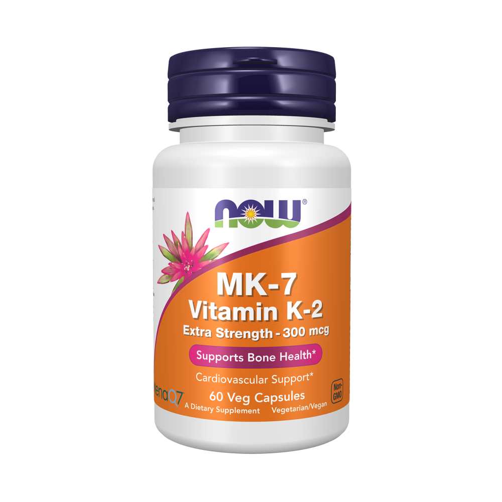 Now Foods Vitamin K-2 Mk-7 – 300 Mcg Extra Strength for Bone & Heart Health – 60 Capsules