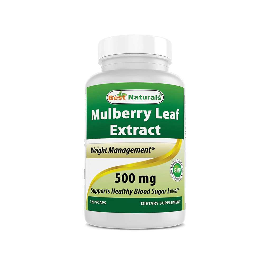 Best Naturals Mulberry Leaf Extract 500 mg 120 Vegetarian Capsules