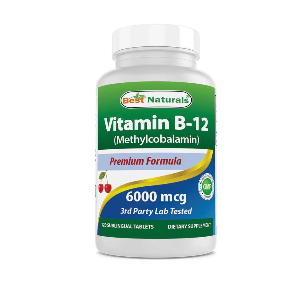 Best Naturals Vitamin B-12 6000 mcg 120 Tablets