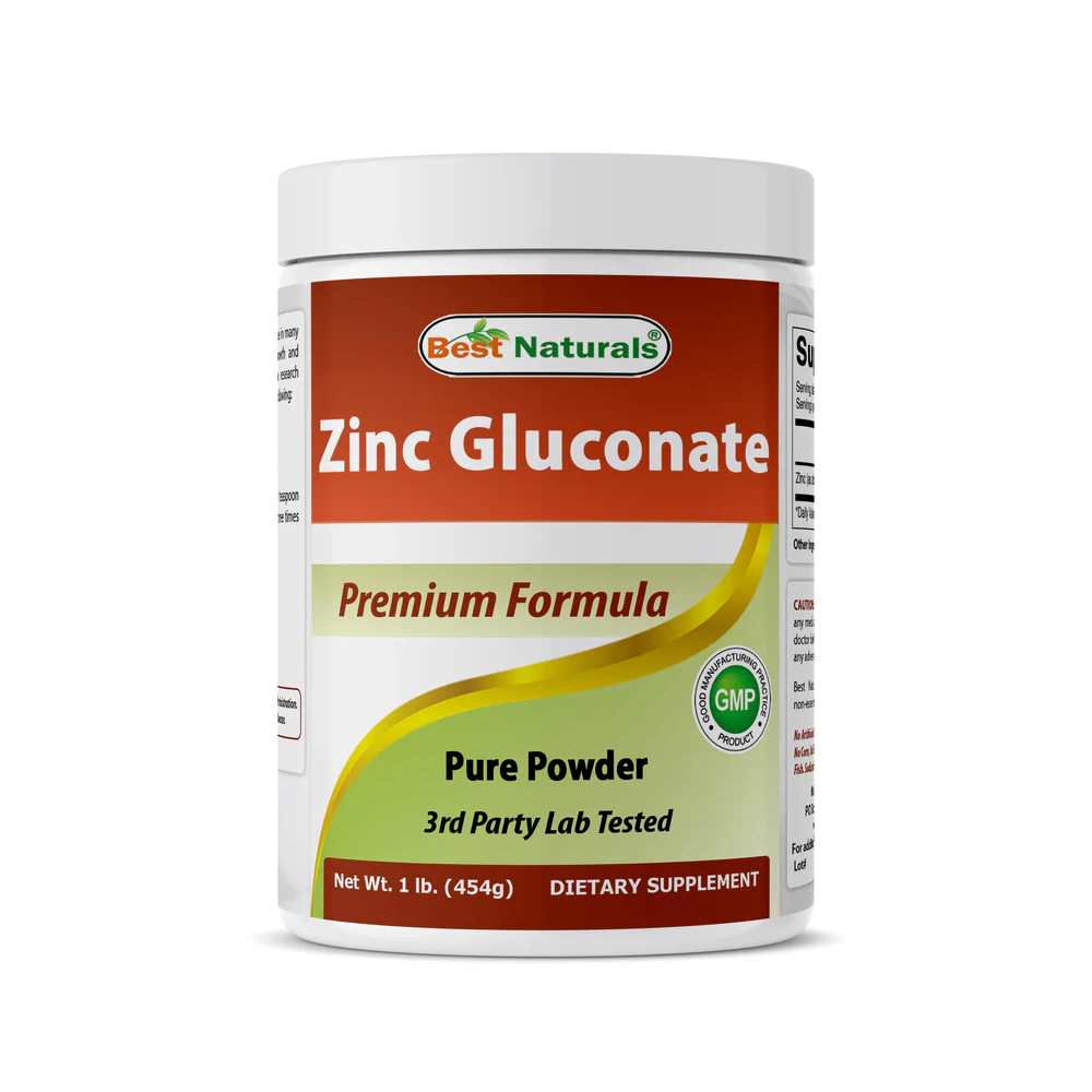 Best Naturals Zinc Gluconate Pure Powder 1 Pound