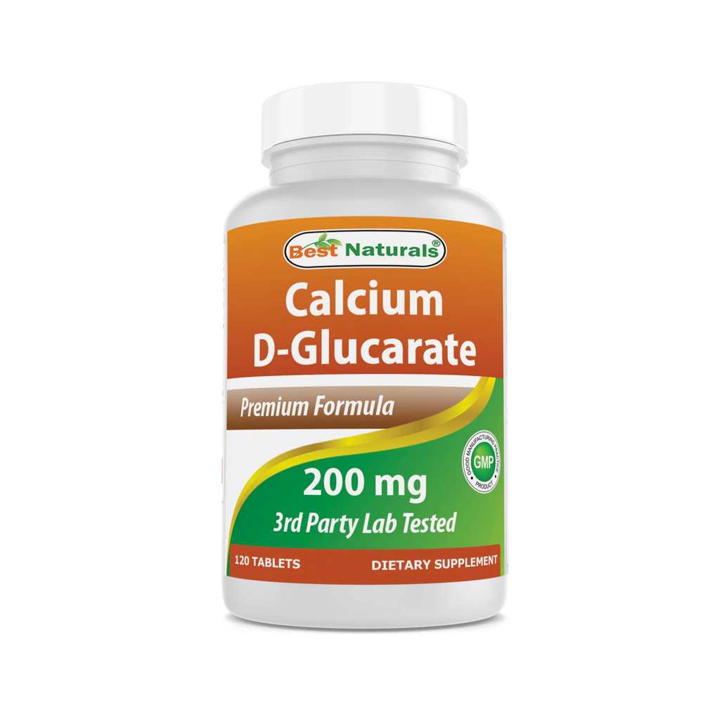 Best Naturals Calcium D-Glucarate 200 mg 120 Tablets