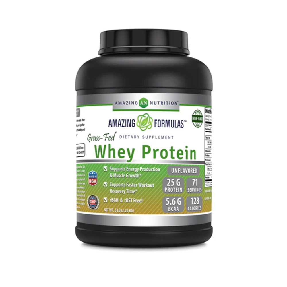 Amazing Formulas Grass Fed Whey Protein Unflavored 2.26kg