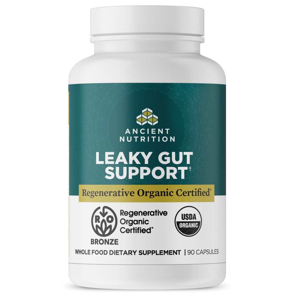 Ancient Nutrition Regenerative Organic Certified® Leaky Gut Support 90 caps