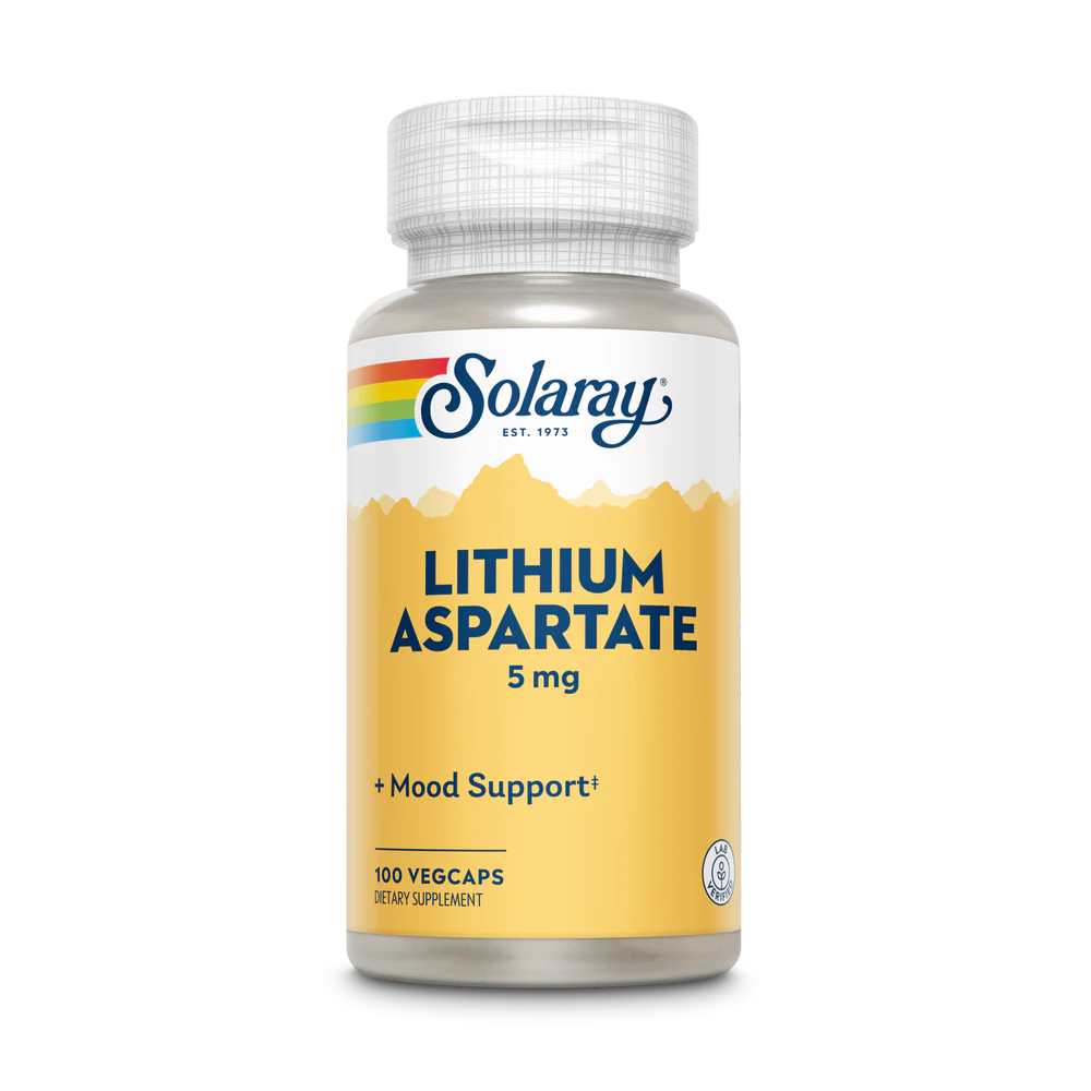 Solaray Lithium Aspartate 5mg 100 Caps