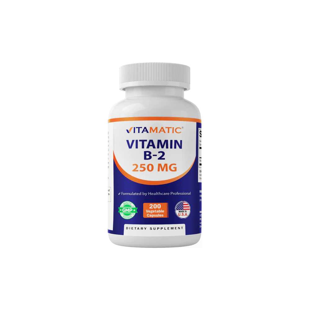 Vitamatic Vitamin B2 250 mg - 200 Capsules