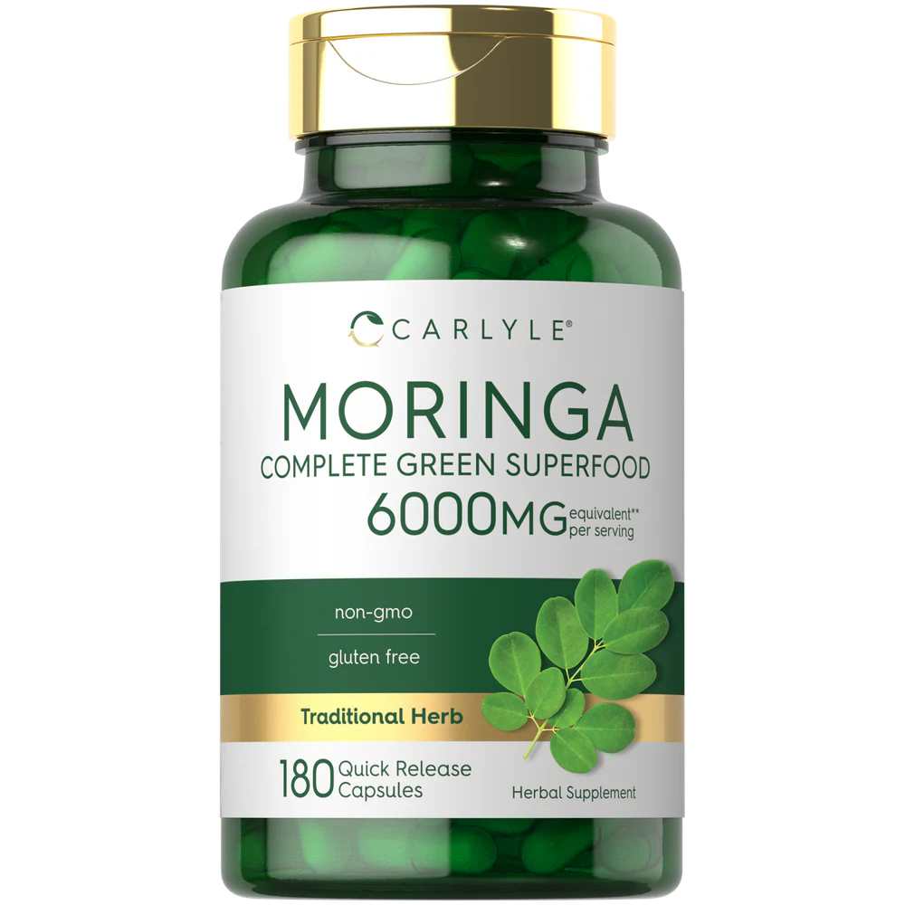 Carlyle Nutritionals Moringa Oleifera 6000mg | 180 Capsules