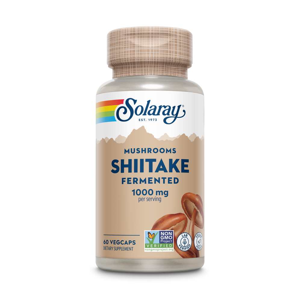 Solaray Fermented Shiitake Mushroom 1000mg 60 Caps