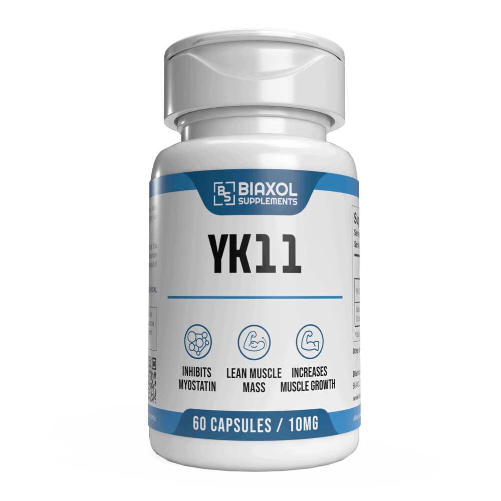 Biaxol Supplements Yk11 – Myostatin Inhibitor for Lean Muscle Growth – 60 Capsules