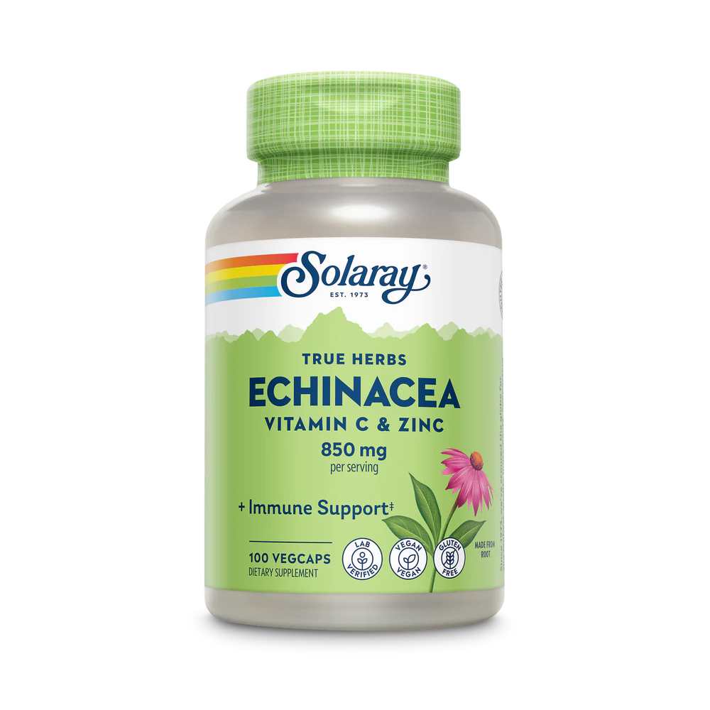 Solaray Echinacea Root with Vitamin C 850mg 100 Caps