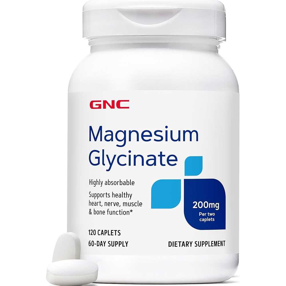 GNC Magnesium Glycinate 120 Caplets