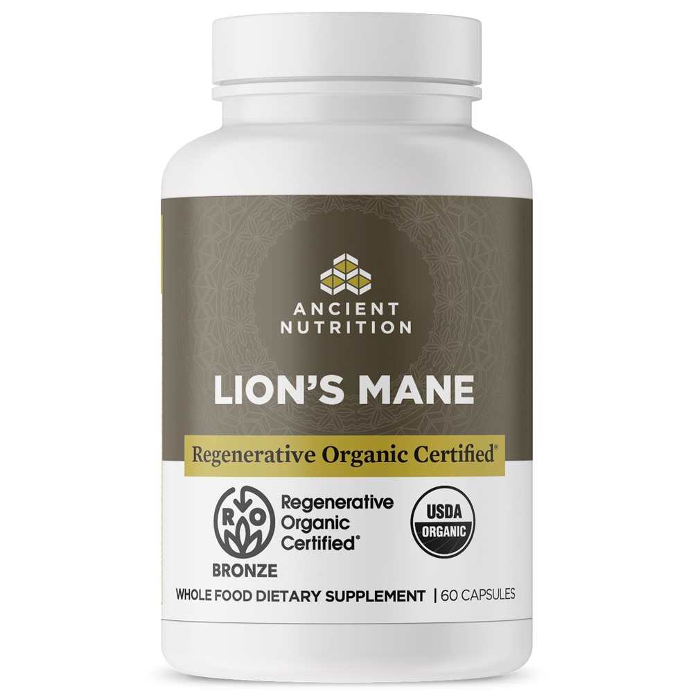 Ancient Nutrition Regenerative Organic Certified® Lion's Mane 60 caps