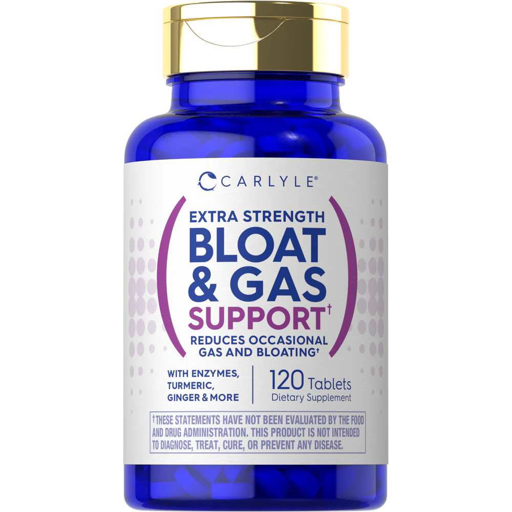 Carlyle Nutritionals Bloat & Gas Support | 120 Tablets