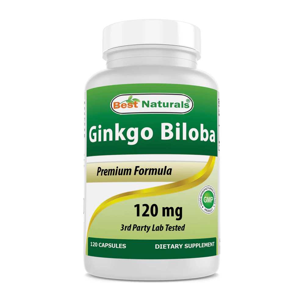Best Naturals Ginkgo Biloba 120 mg 120 Capsules