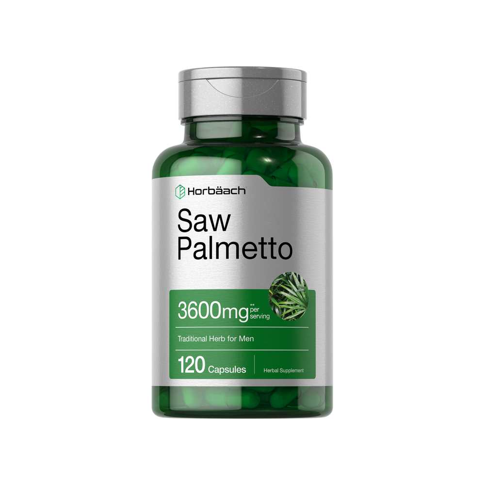 Horbäach Saw Palmetto 3600mg per Serving | 120 Capsules