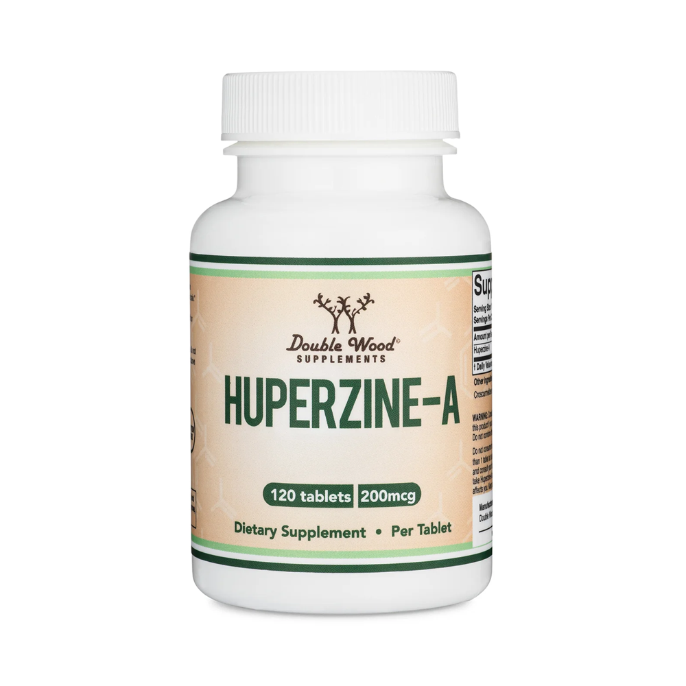 Double Wood Supplements Huperzine-A 200mcg - 120 Tablets | Brain Support & Cognitive Function