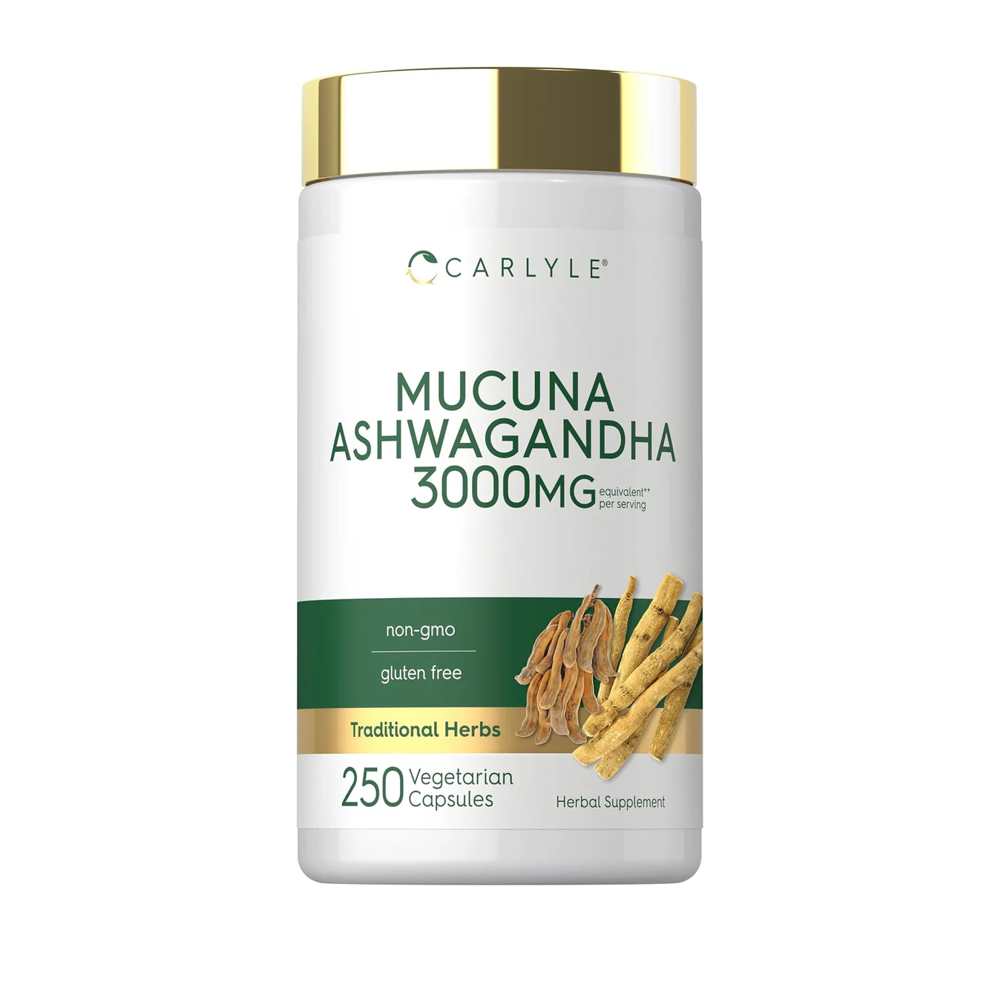 Carlyle Nutritionals Mucuna with Ashwagandha | 250 Capsules