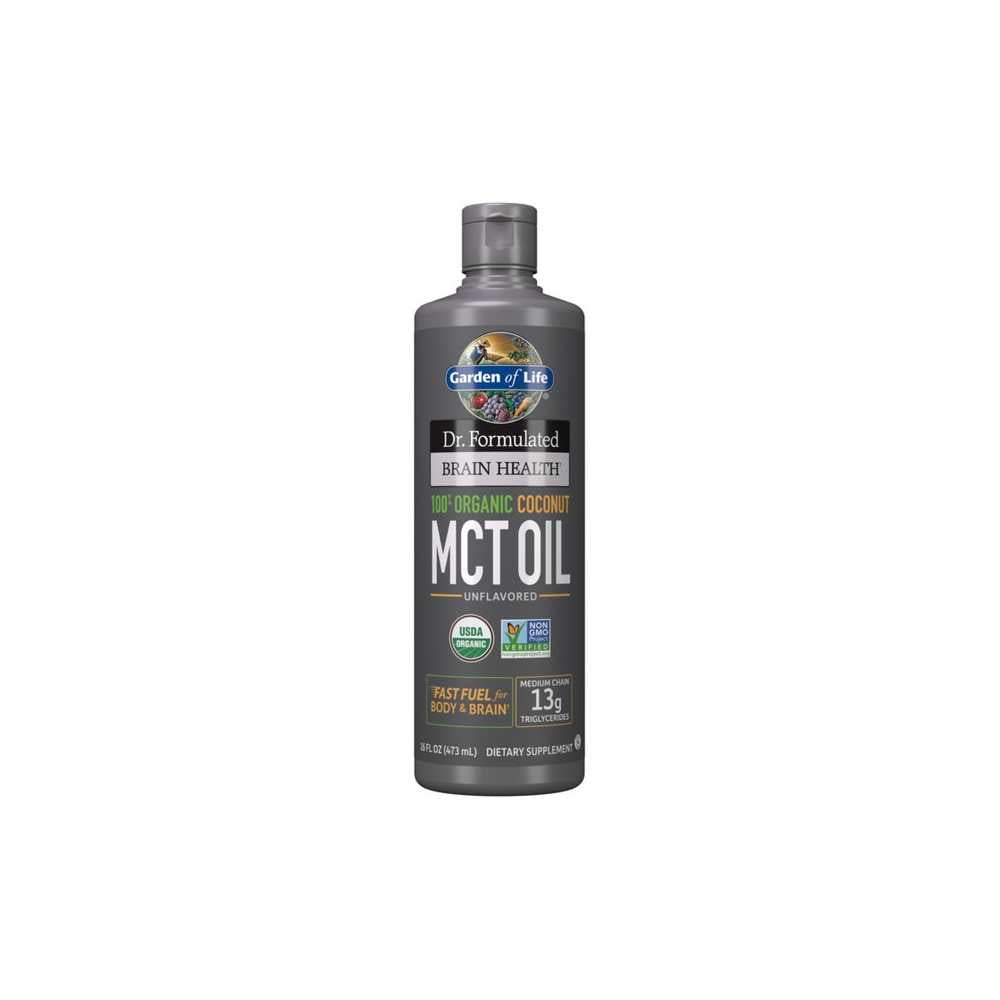 Garden of Life Dr. Formulated Brain Health Organic Coconut Mct Oil Liquid 473ml