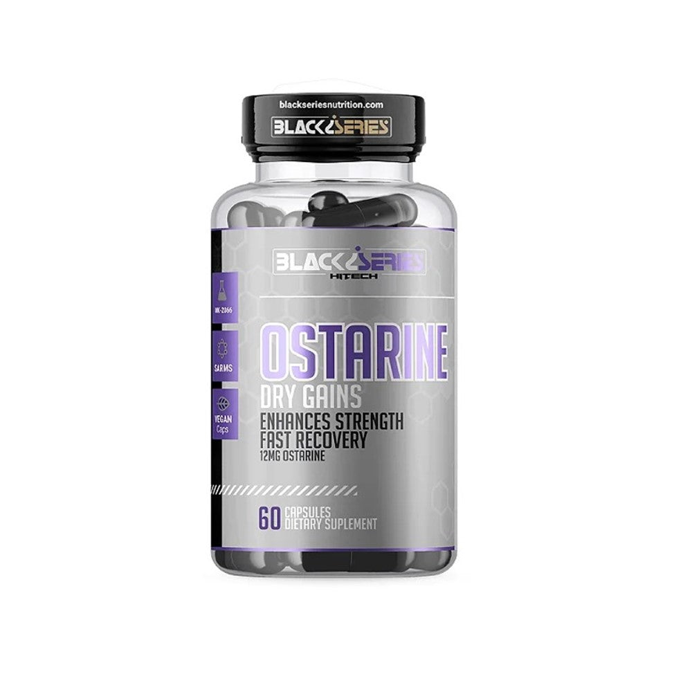BLACKA HITECH MK-2866 Ostarine 12mg SARMs for Dry Gains & Strength (60 Vegan Caps)