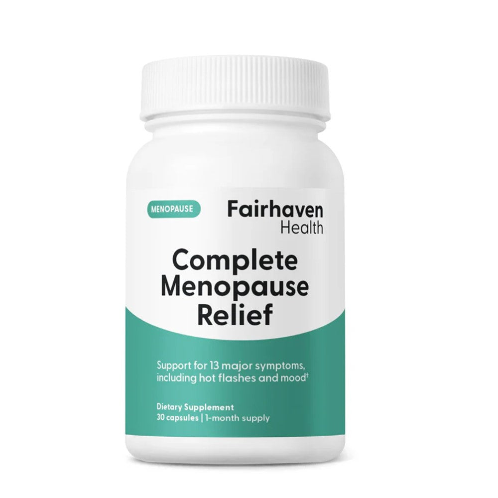 Fairhaven Health Complete Menopause Relief – Supports 13 Major Symptoms Including Hot Flashes & Mood Swings | 30 Capsules, 1-Month Supply