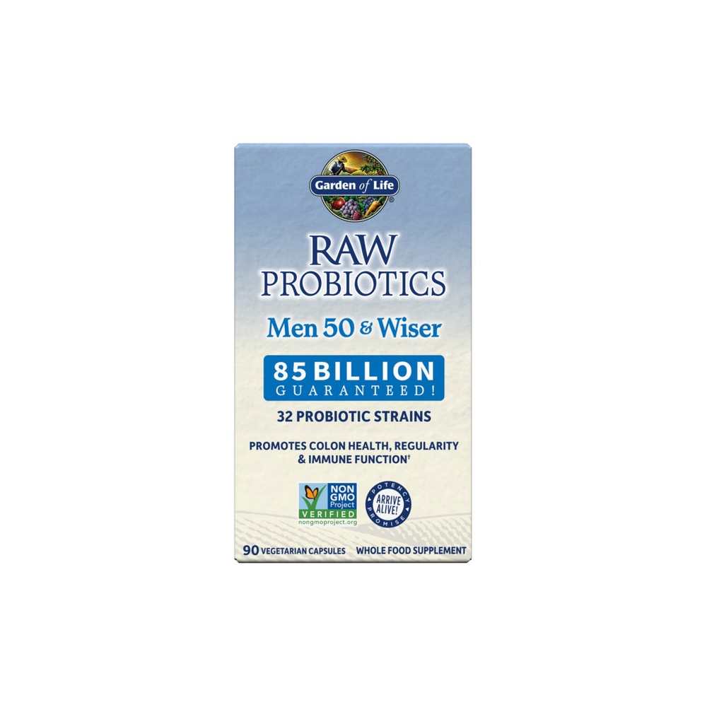 Garden of Life Raw Probiotics Men Cooler 50 & Wiser 90 Capsules