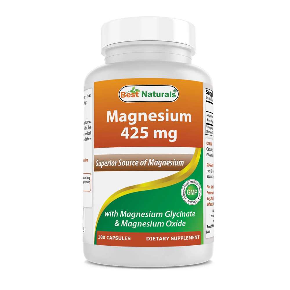 Best Naturals Magnesium Glycinate 425 mg 180 Capsules