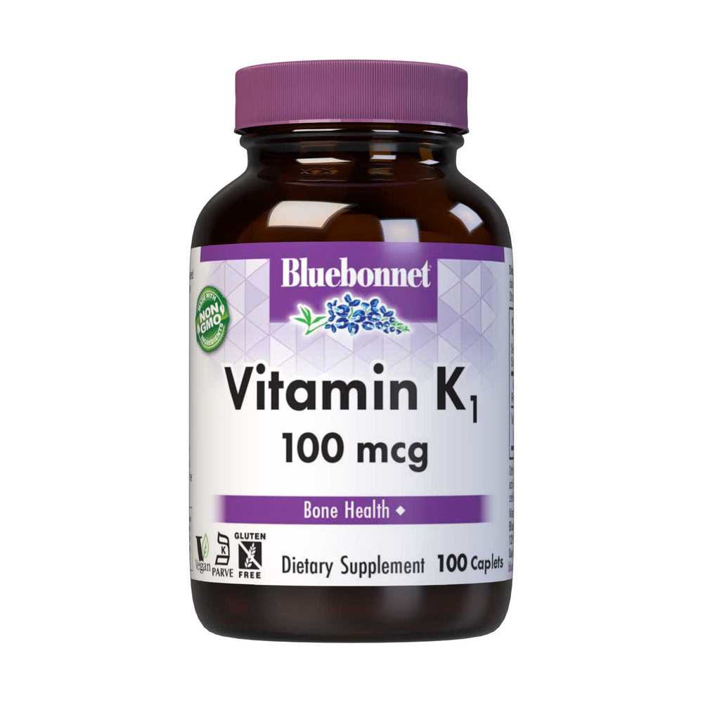 Bluebonnet Nutrition Vitamin K1 100 Mcg 100 Caplets