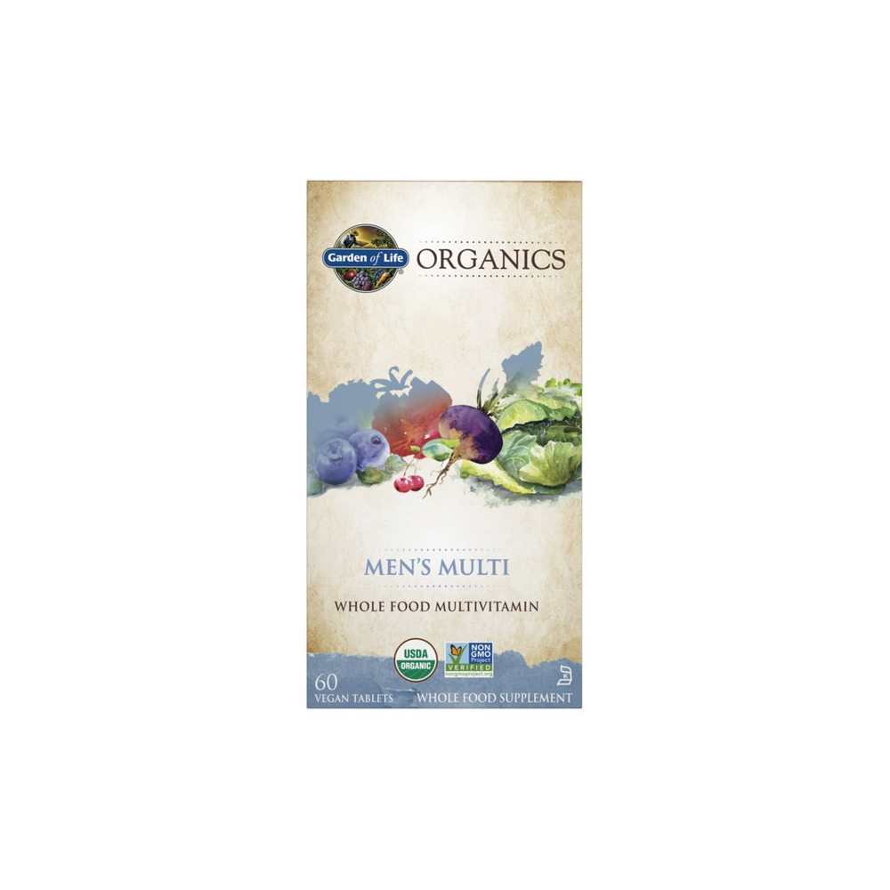 Garden of Life Organics Mens Multi 60 Tablets