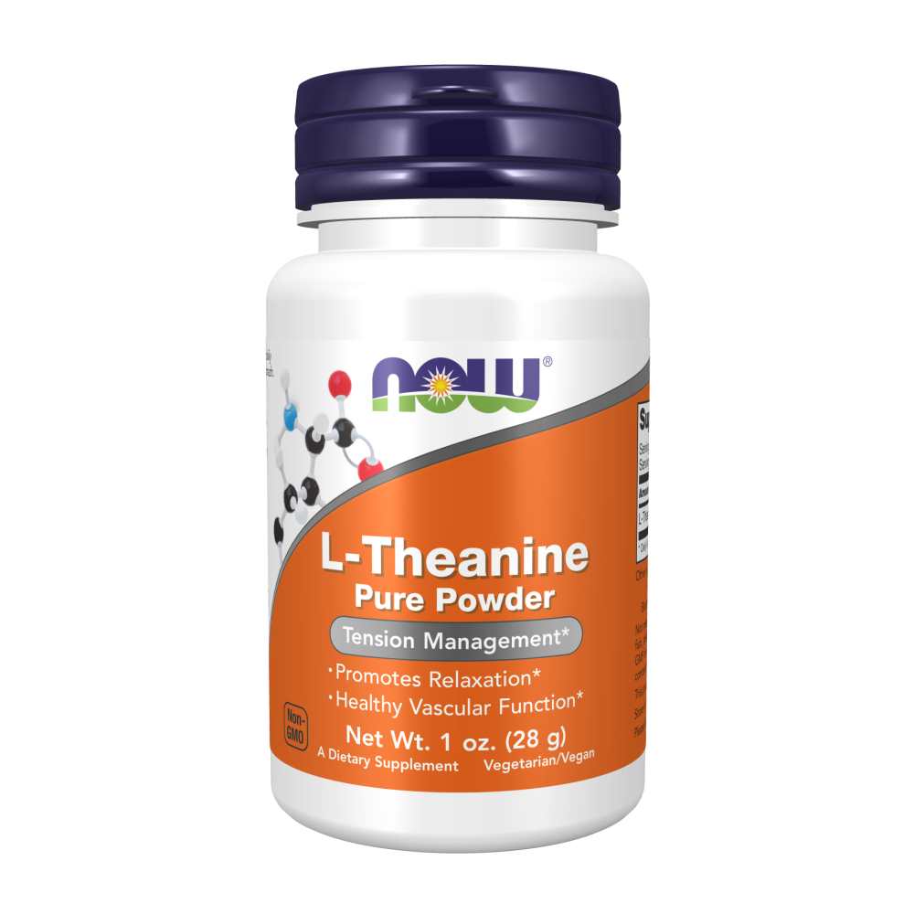 Now Foods L-Theanine Pure Powder – 1 Oz (28g) – Stress & Relaxation Support