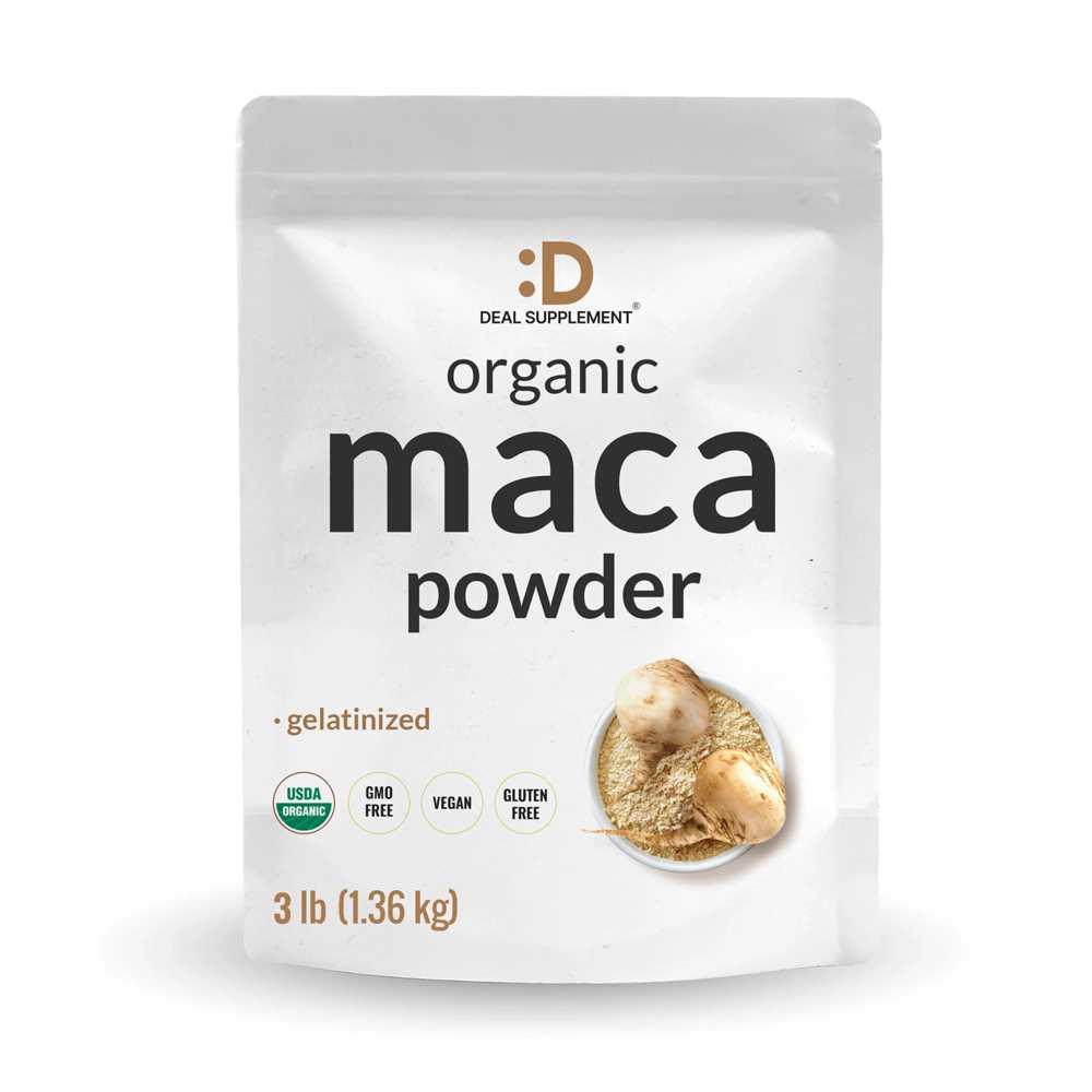 Deal Supplement Organic Peruvian Maca Root Powder, 3lbs