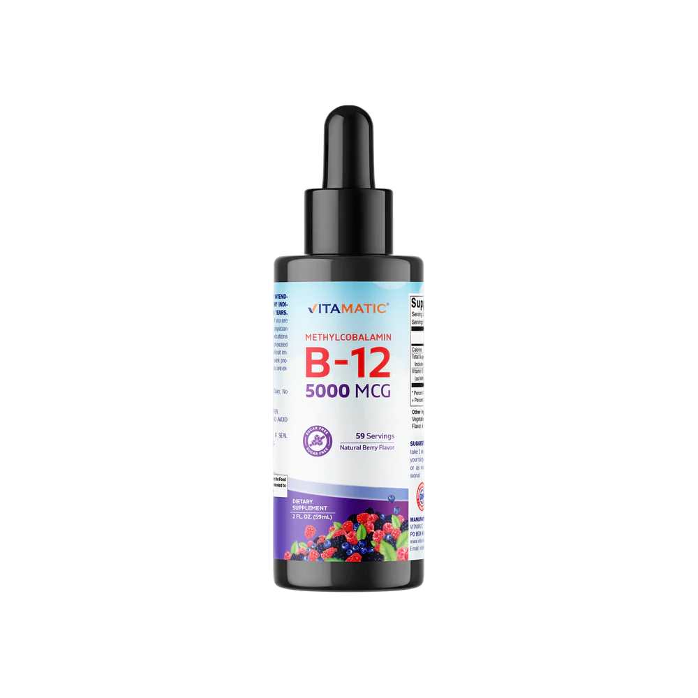 Vitamatic Liquid B12 Methyl B12 5000 mcg 2 OZ