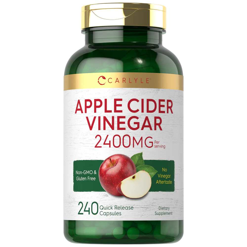 Carlyle Nutritionals Apple Cider Vinegar 2400mg per serving | 240 Capsules
