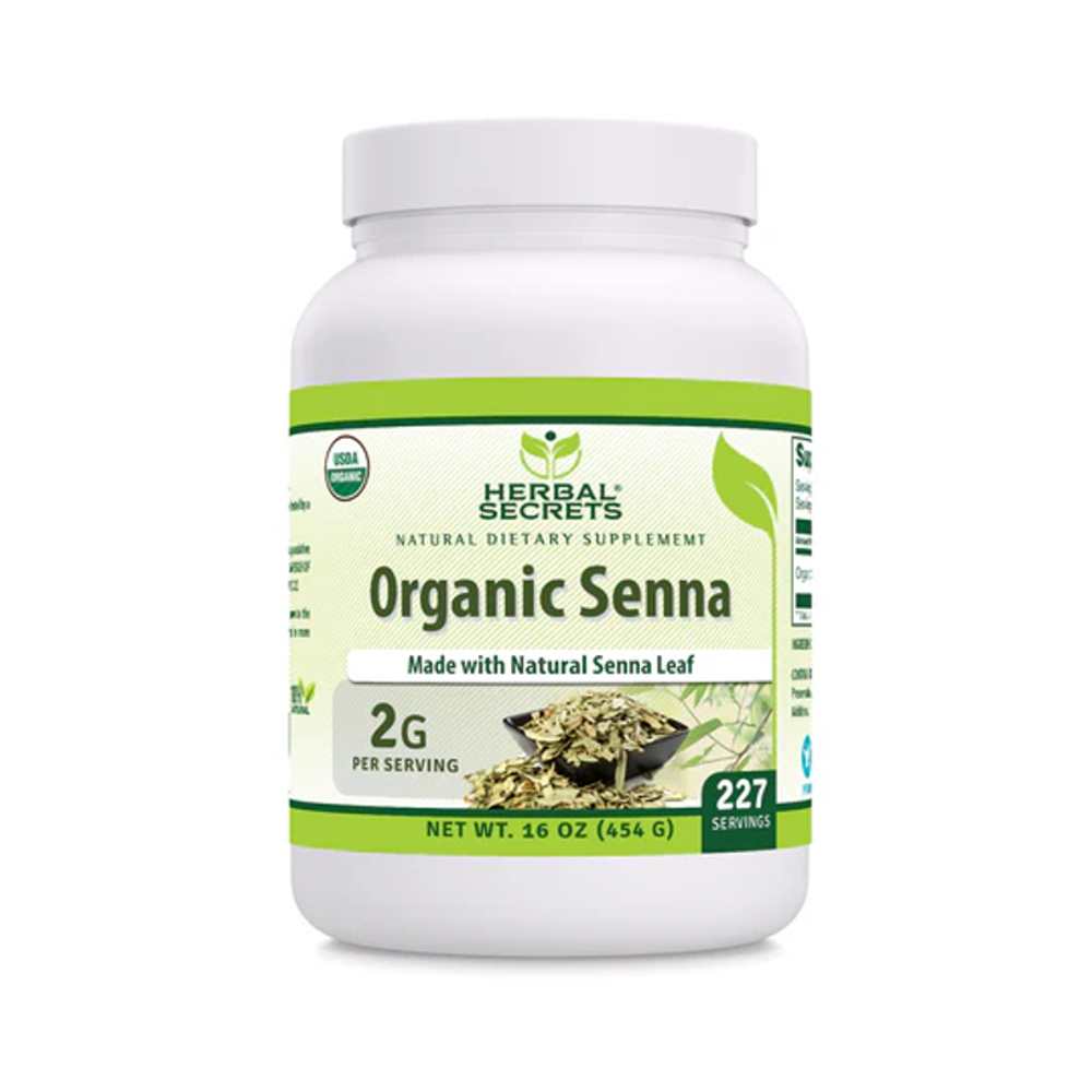 Amazing an Nutrition Herbal Secrets Senna Powder 16 Oz Usda Organic