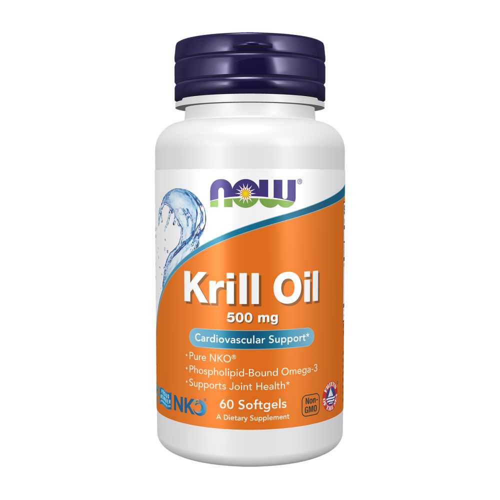 Now Foods Krill Oil 500mg – Pure Nko® Omega-3 for Heart & Joint Support – 60 Softgels