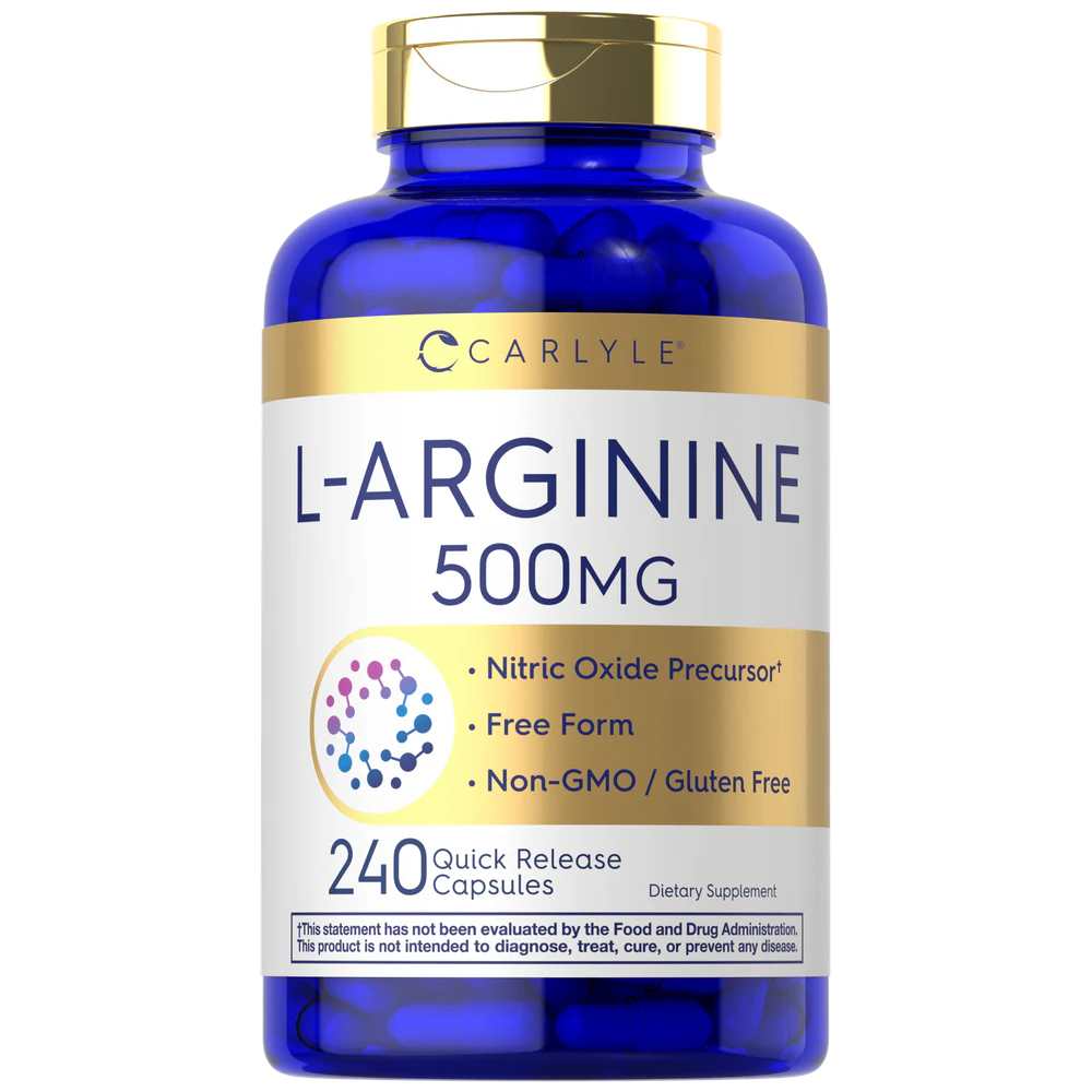 Carlyle Nutritionals L-Arginine 500mg | 240 Capsules
