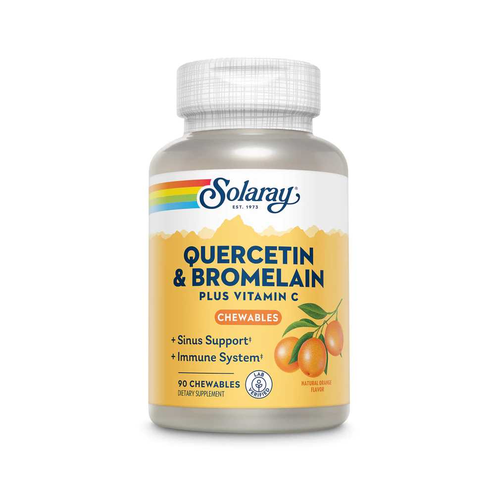 Solaray Qbc Plex Quercetin & Bromelain 90 Chewables