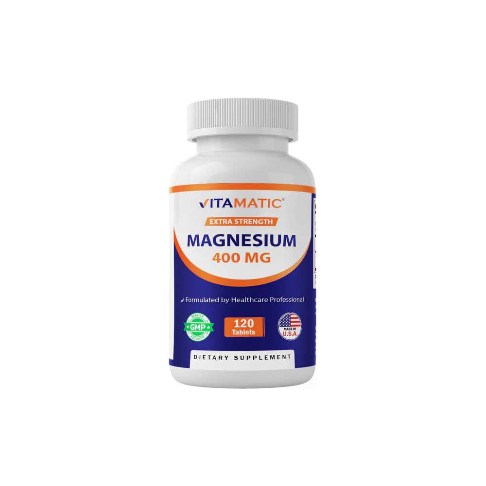 Vitamatic Extra Stregth Magnesium Oxide 400 mg 120 Vegetarian Tablets
